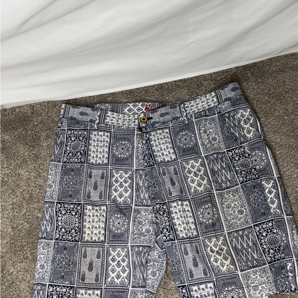 Robert Graham Gray Flat Front Shorts